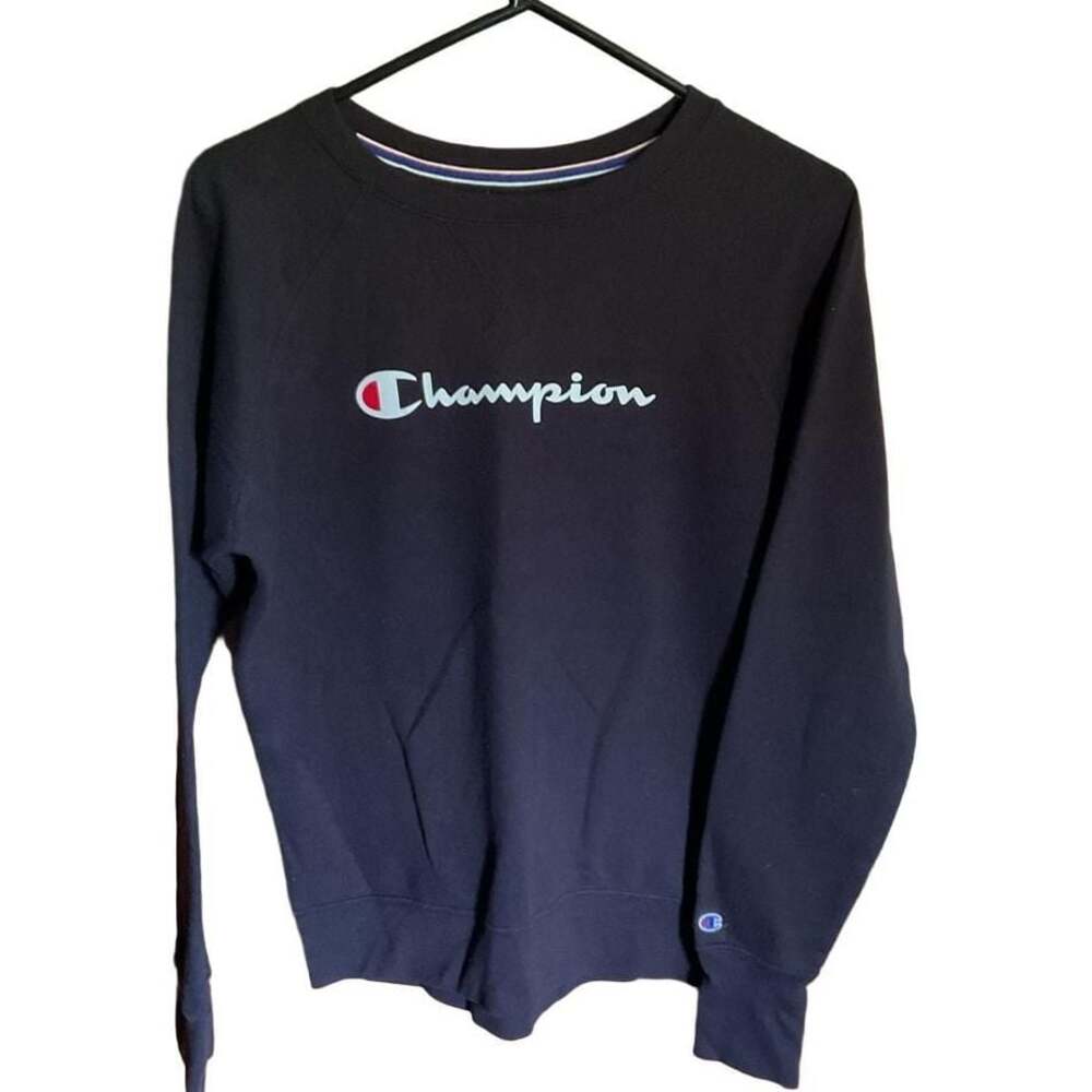 Authentic Champion Black Sweatshirt - Size Medium